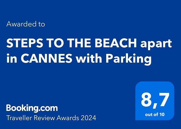 Steps To The Beach Apart In Cannes With Parking