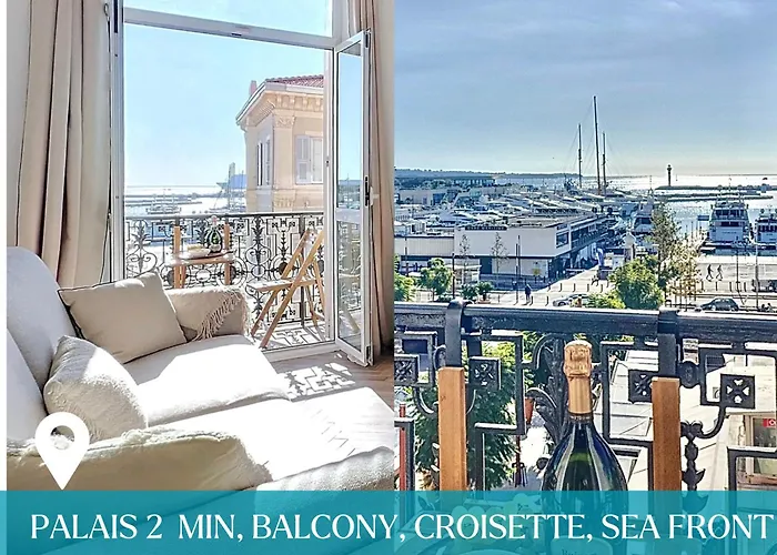 Deluxe Seaview Balcony - 2 Min Palais & Beach