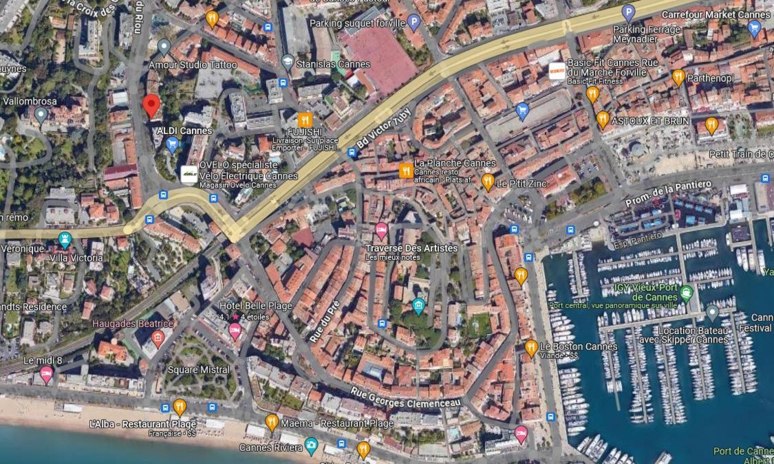 2 Pieces, Traversant, Clim, Wifi, Parking Cannes