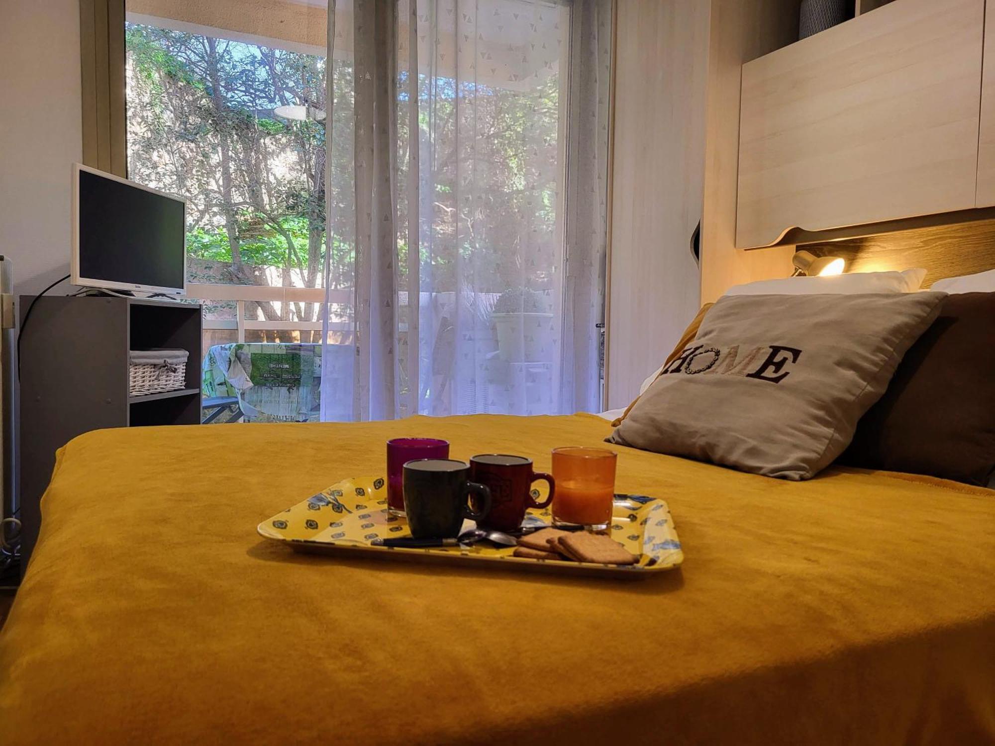Apartment 2 Pieces, Traversant, Clim, Wifi, Parking