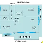 Mariott Area: Sunny 2 Beds /2 Baths