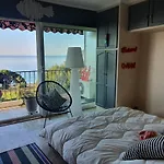Appartement Vue Mer Panoramique, Plage 150M, Terrasse, Parking Prive, Clim