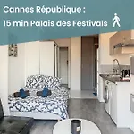 L\'Horloge I - Studio - 15 Min Palais - Cannes