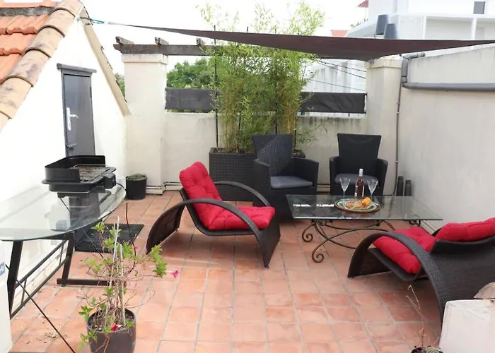 Superbe maison avec toiture terrasse à 5min mer