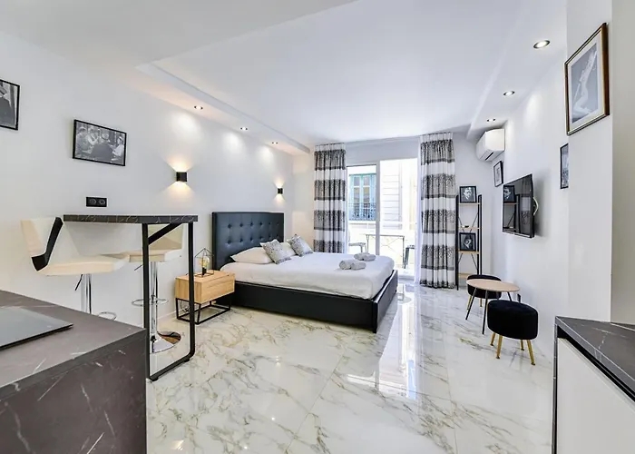 Large Studio - 50M Cannes Beach - Terrace Sea View