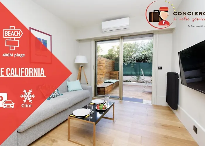 Le California - Plage Parking Prive Gratuit Terrasse