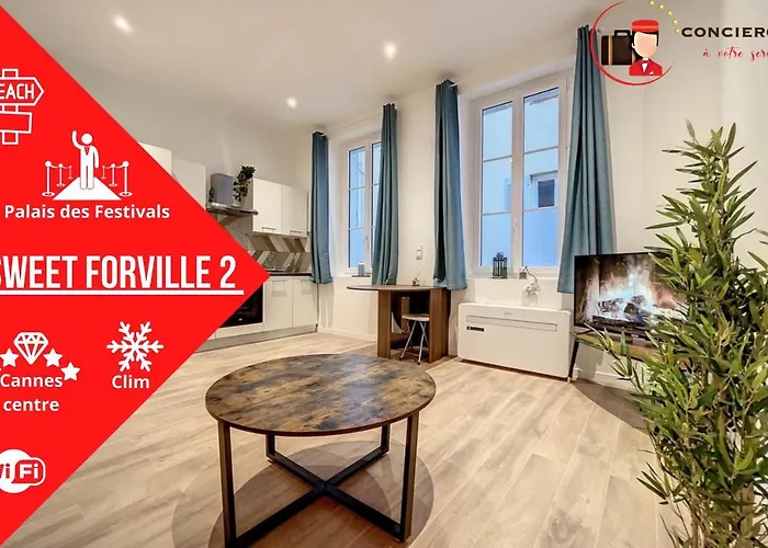 Le Sweet Forville 2 - Palais Des Festivals - Marche Provencal - Plage - Clim - Au Calme