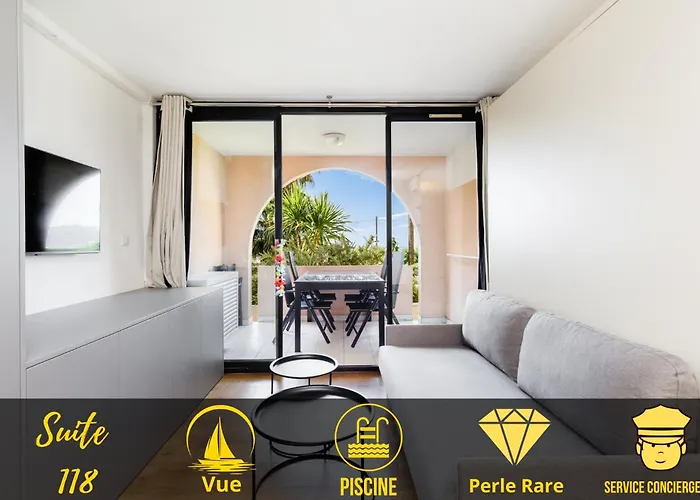 Suite 118 - Piscine - 50 Metres Plage - Terrasse - Clim - Wifi