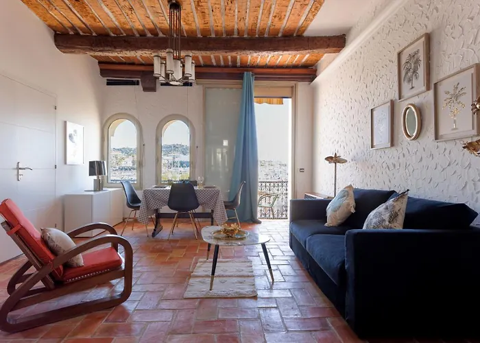 L\'Honorat Vue Mer Et Port, A Cote Des Plages Du Midi Et Proche Du Palais