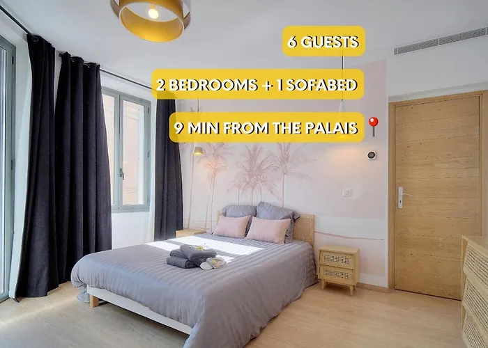 Superb Flat With 2 Bedrooms Near Palais Croisette 3P2