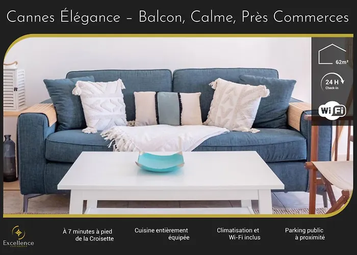 Cannes Elegance - Balcony & Quiet Near Shops