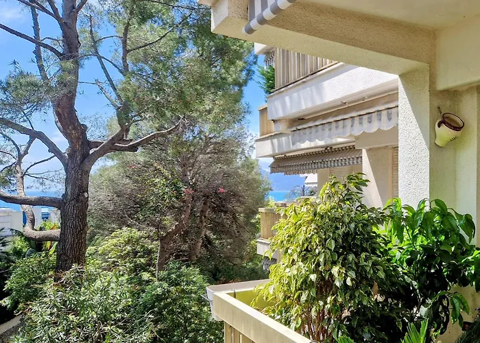 Luxurious Private Floor 130M2 - Ac, Terrace, Pool, Parking - Croisette 5\', Plage Des Sports
