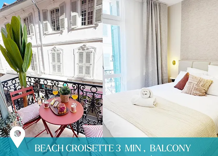 Beach & Palais - 2 Min Away, Balcony