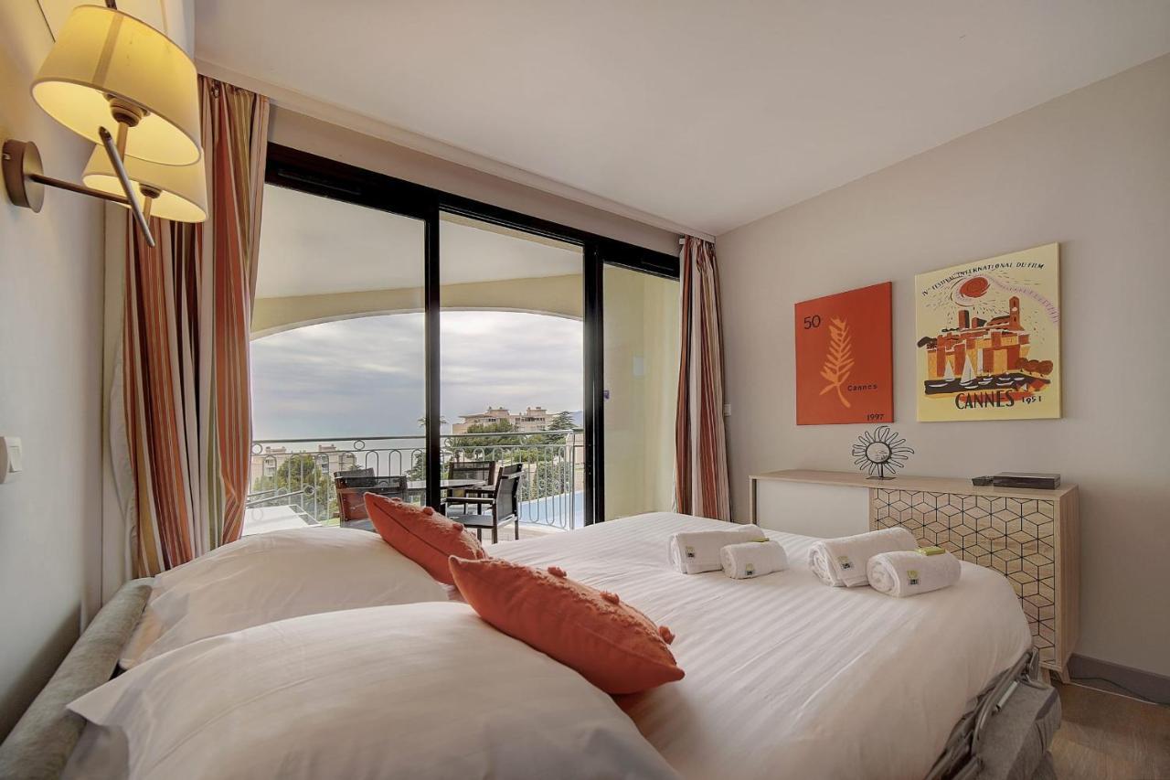 Immogroom - 2 Sea View - Swimming Pool - Terrace - Parking - Ac Apartment Cannes