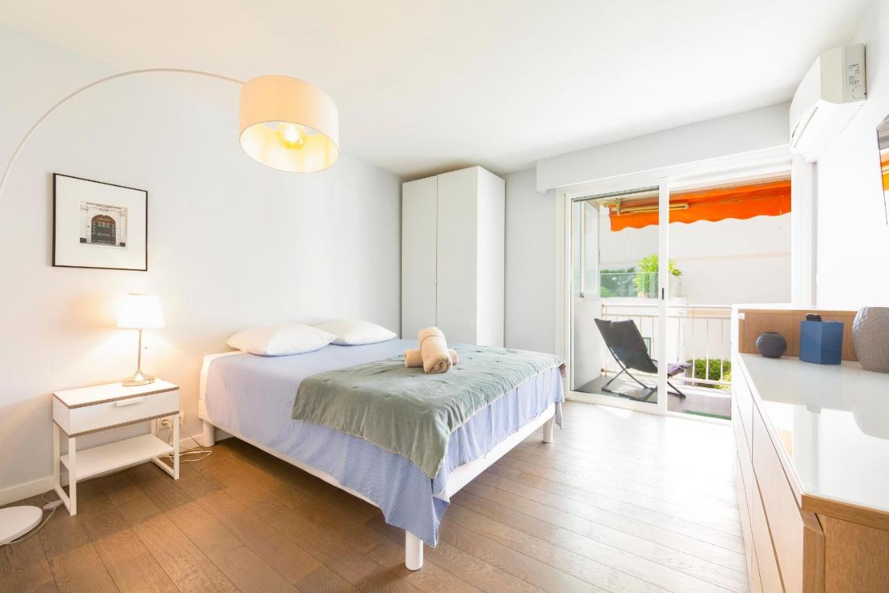 Modern 2 Bedrooms Quiet Terrace In A Palm Area, 30 Meters From Seaside Cannes