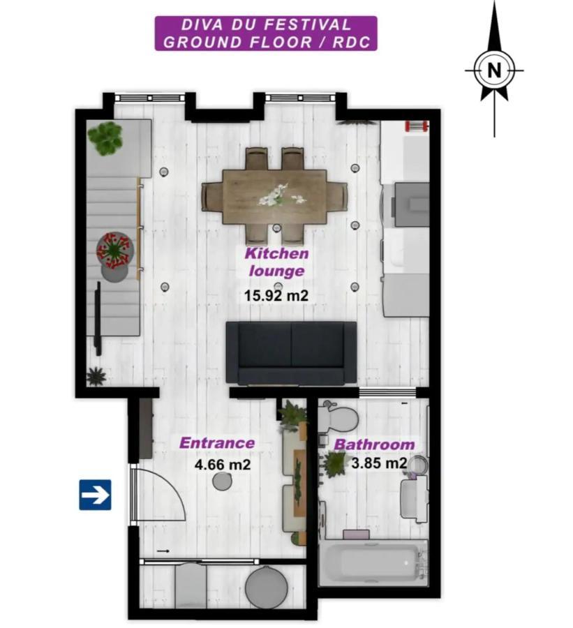 La Diva Du Festival - 10 Mn A Pied Palais & Plages - Cosy & Calme - Clim - Wifi *