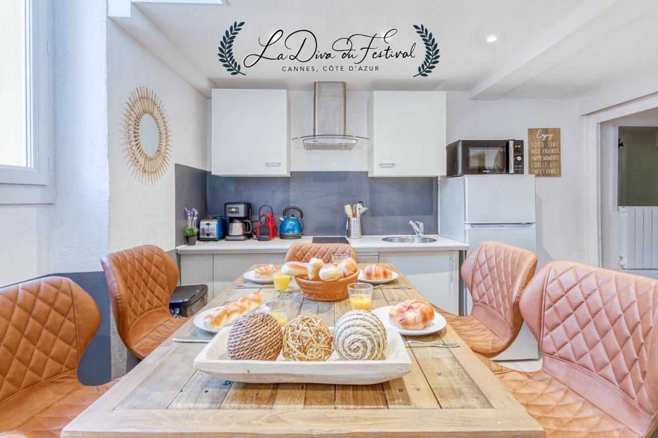 Appartement La Diva Du Festival - 10 Mn A Pied Palais & Plages - Cosy & Calme - Clim - Wifi Cannes