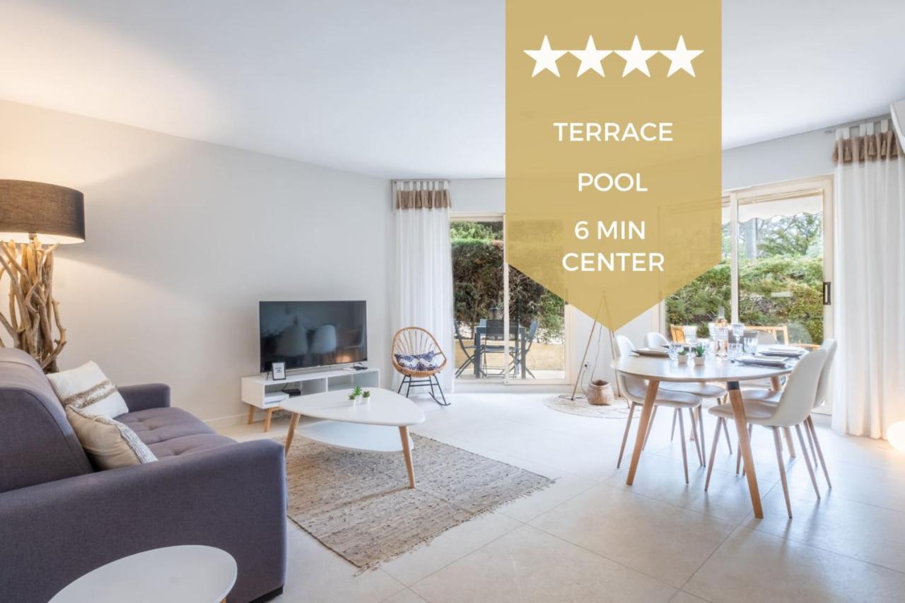 3p Garden-level With Pool Appartement Cannes