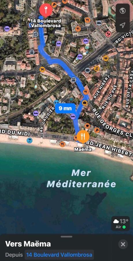 Apartment Luxurious In 450m From Sea With Terrace And Air Conditioning And Private Parking *