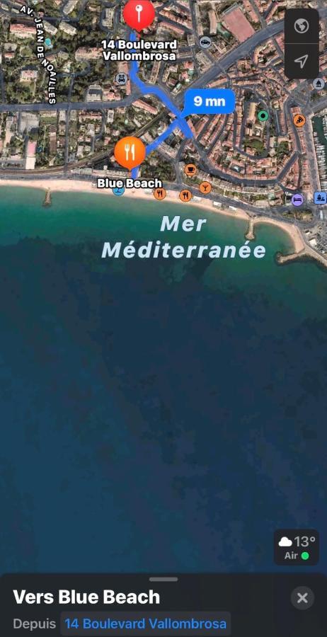 Luxurious In 450m From Sea With Terrace And Air Conditioning And Private Parking Cannes