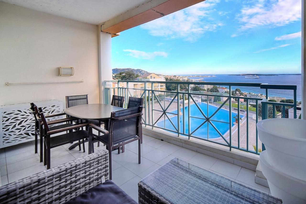 Immogroom - 1br Sea View - Wifi - Terrace - Ac - Pool - Parking