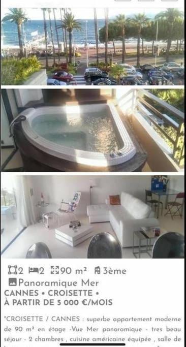 Apartment Croisette Immo Palais D'orsay Piscine Jacuzzi Vue Croisette 2 2 Sdb *