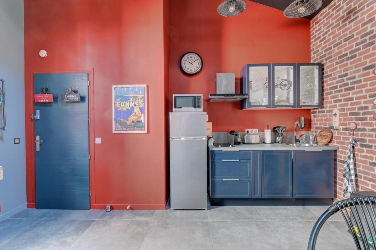 Superbe Loft Industriel 3 Pieces, Classe 4 Etoiles, Proche Palais Des Festivals Apartment *