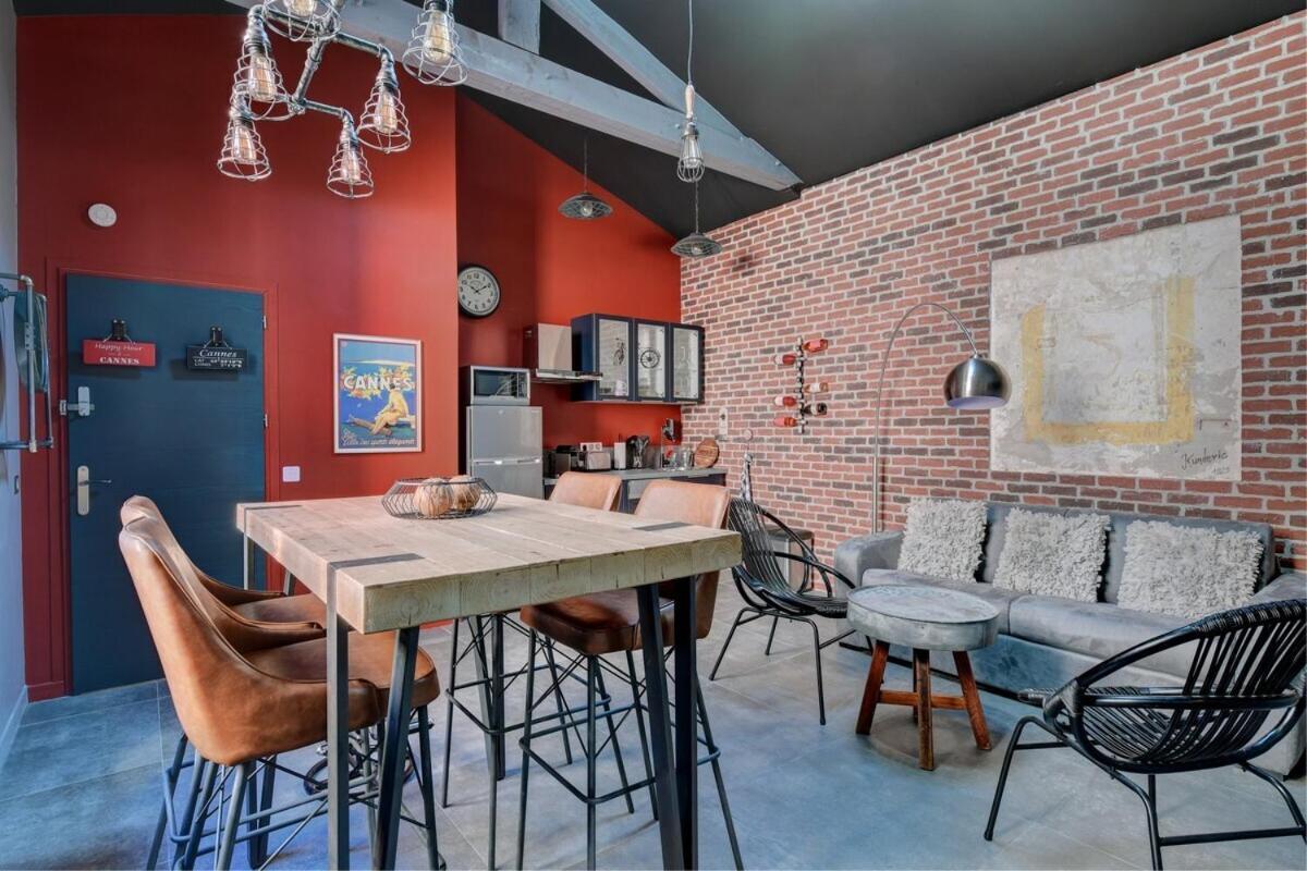Superbe Loft Industriel 3 Pieces, Classe 4 Etoiles, Proche Palais Des Festivals Apartment *