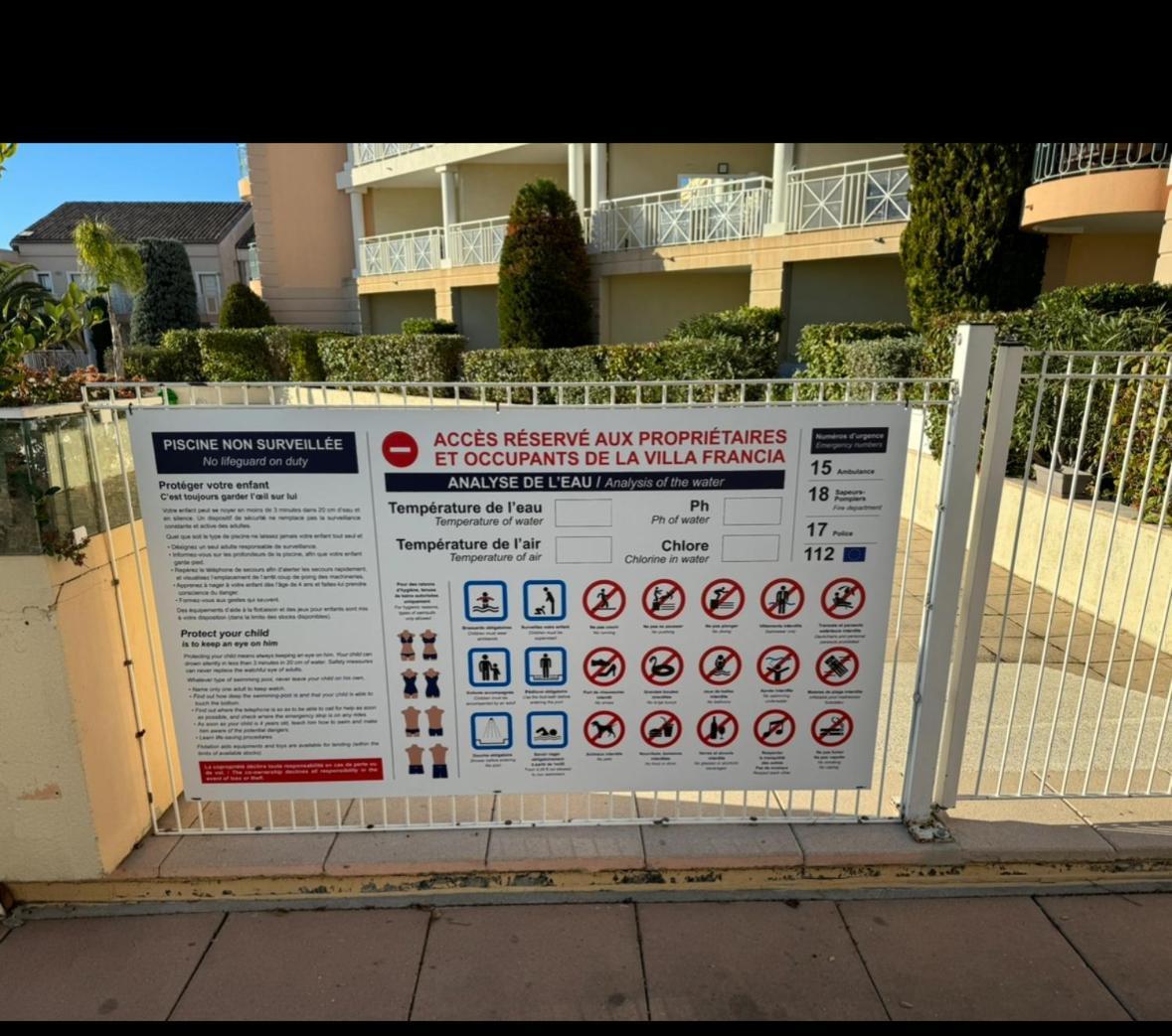 Appartement Studio Vue mer et Piscine Climatisation Wifi