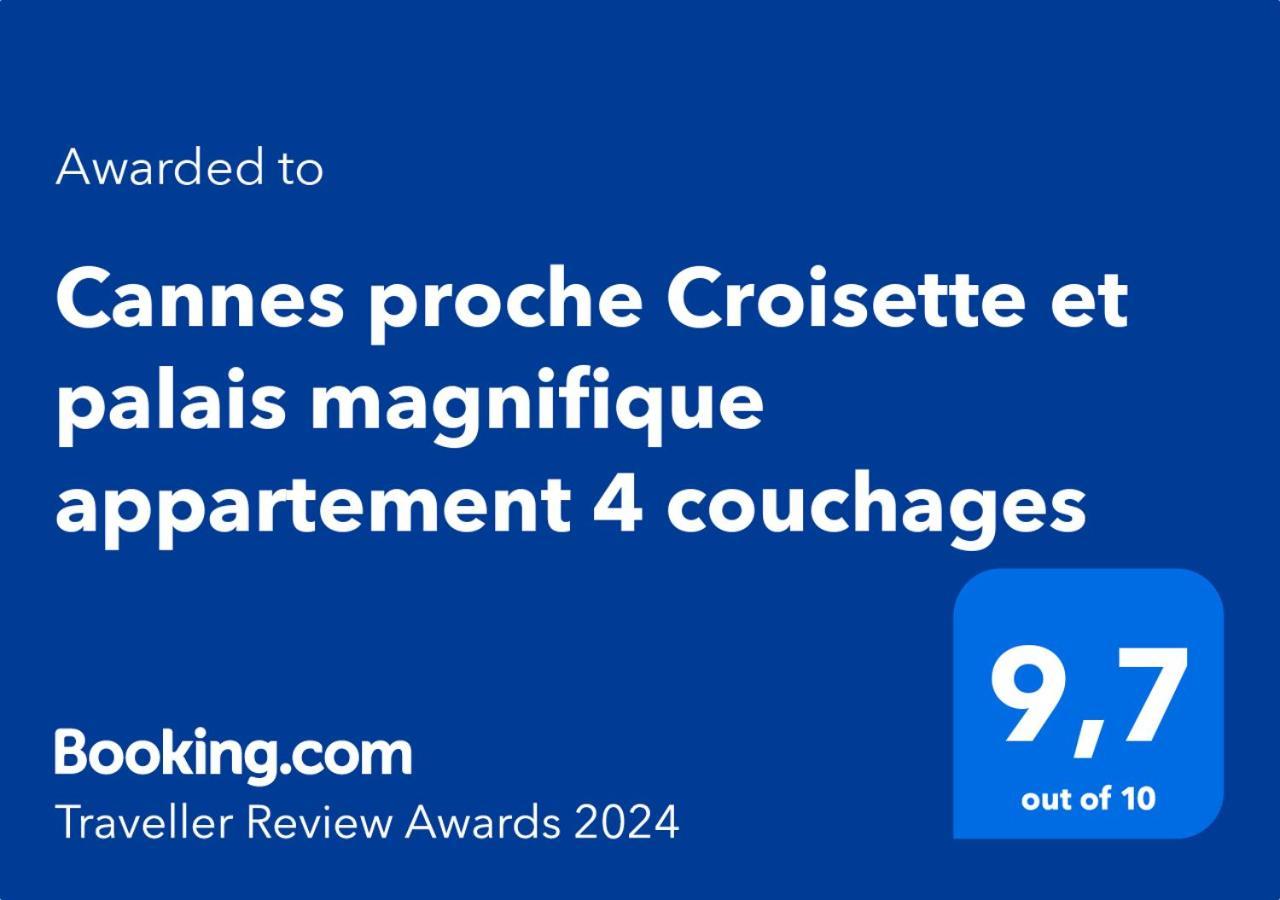Proche Croisette Et Palais Magnifique 4 Couchages