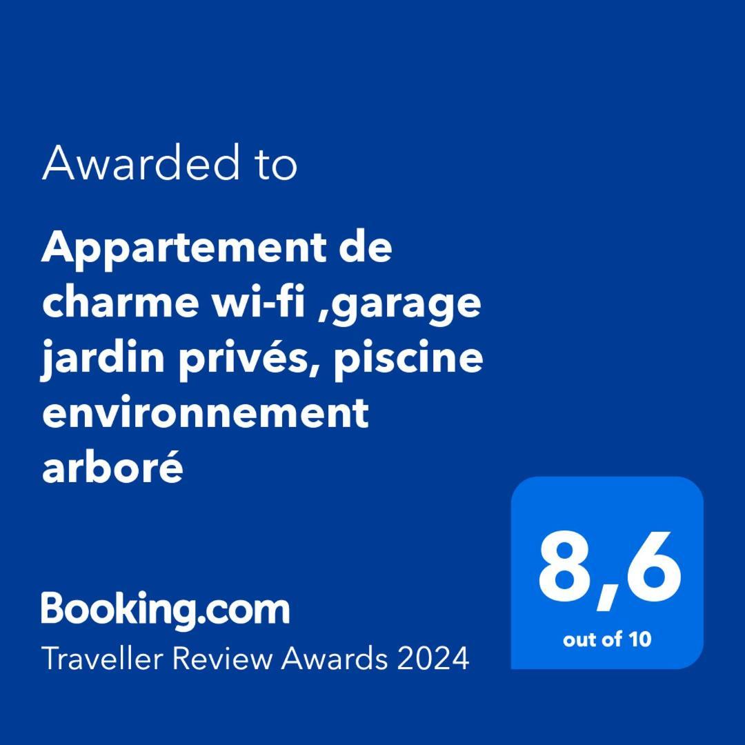 De Charme Wi-fi ,clim, Garage Jardin Prives, Piscine Environnement Arbore