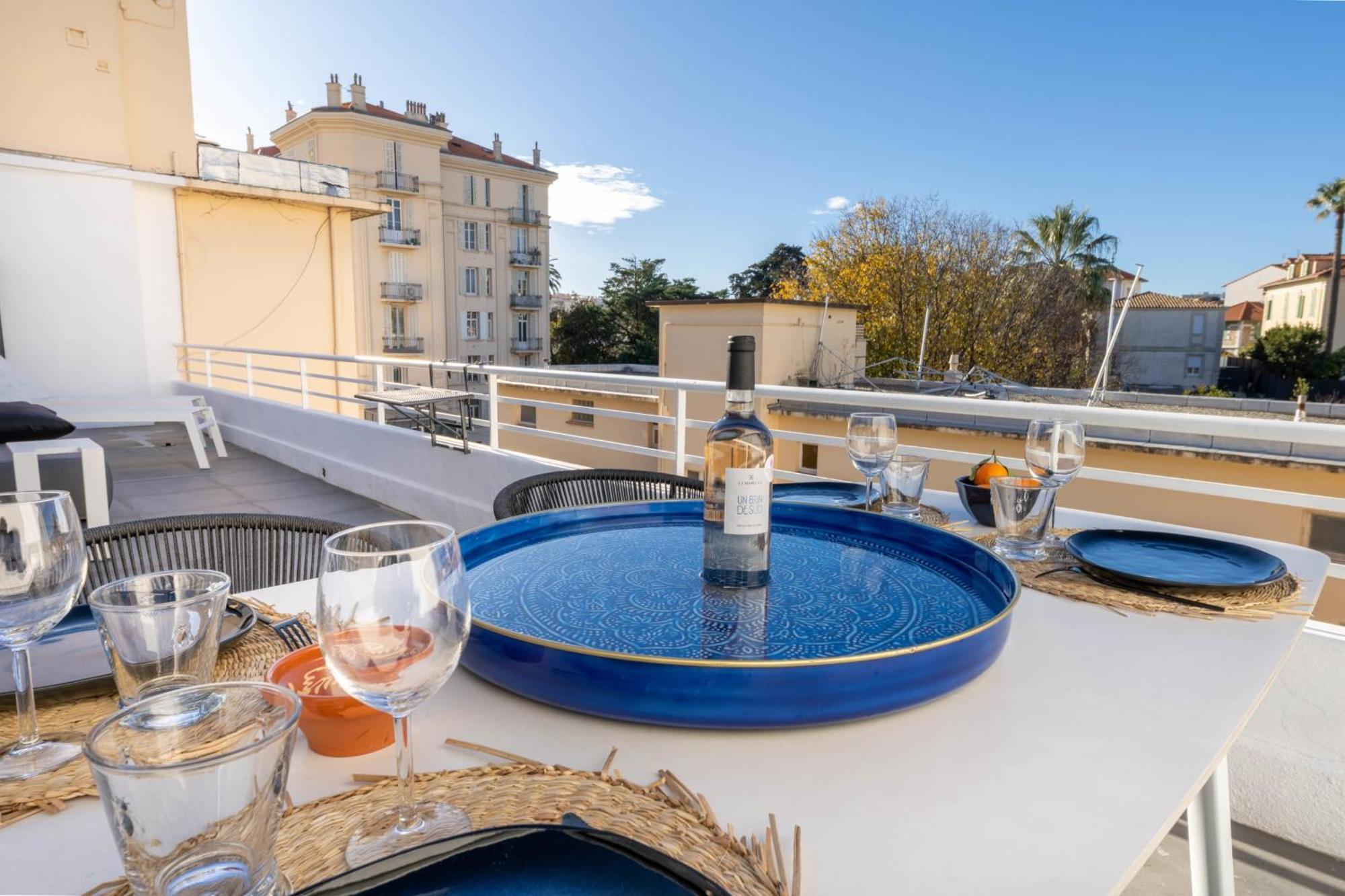 06az - With Terrace - 10min From Palais Apartment Cannes