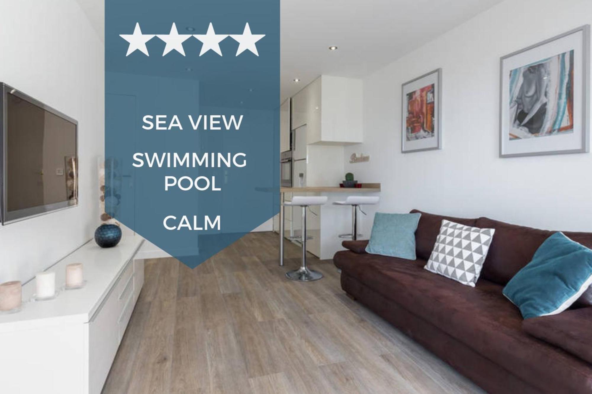 Haven Of Peace 1-br Terrace With Sea View & Pool *