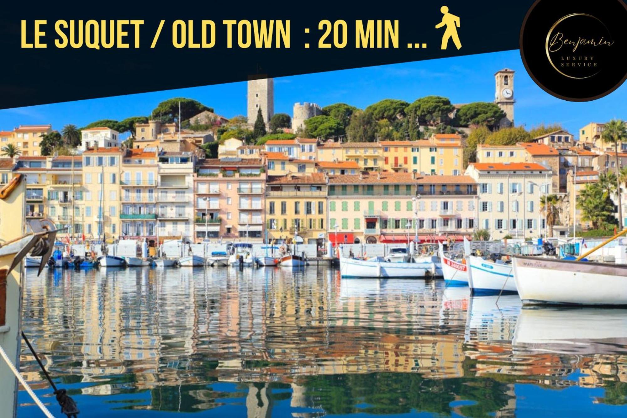 Supercannes Center - Parking - Spacieux 70 Metres - Clim - Wifi Apartamento *