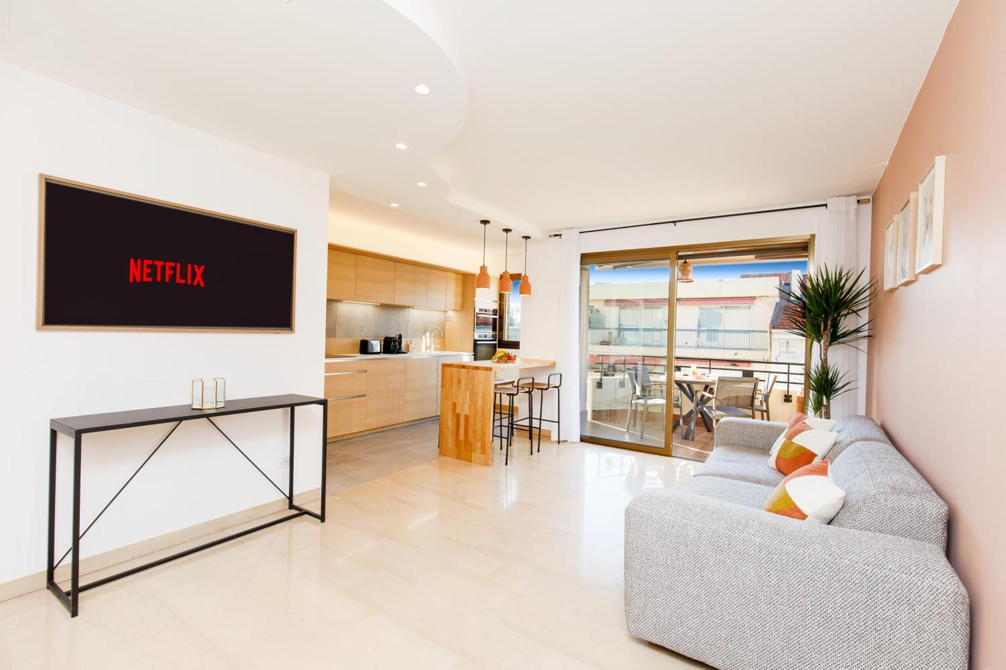 Citybeach Soha- Rue D'antibes - 2 Bdr 2 Bthr 1 Toil - Clim Terrace Parking Elevator Appartement
