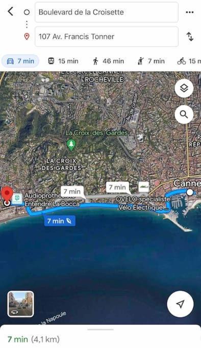 Appartement La Bocca, F1+cabine, Clim, Mer A 5min Pieds