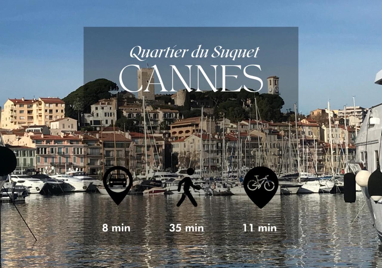 California Studio-parking-wifi-confort- Jardin Commun Avec Splendide Vue Mer-capitalchic Services Cannes