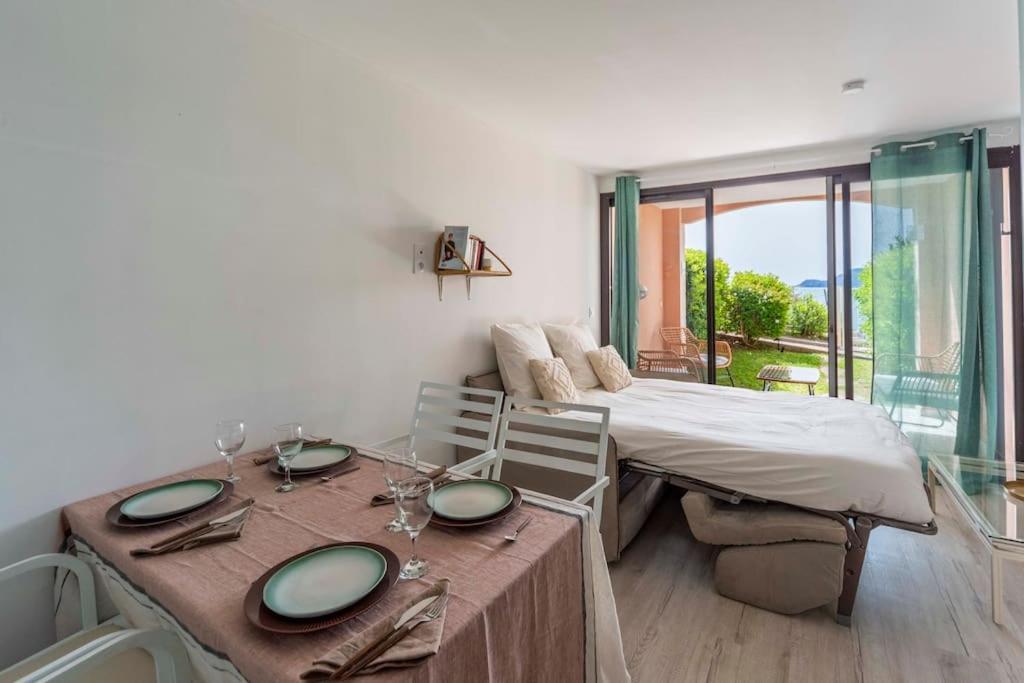 L'azur - T2 Avec Jardin, Piscine, Tennis, Vue Mer Apartment Cannes