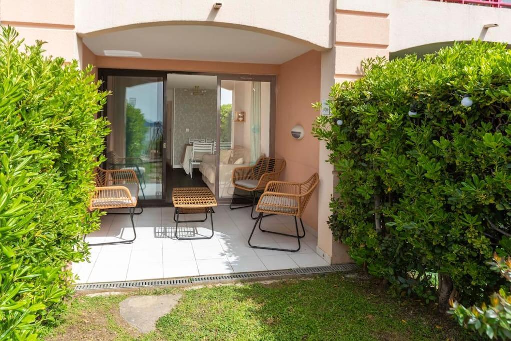 L'azur - T2 Avec Jardin, Piscine, Tennis, Vue Mer Apartment Cannes