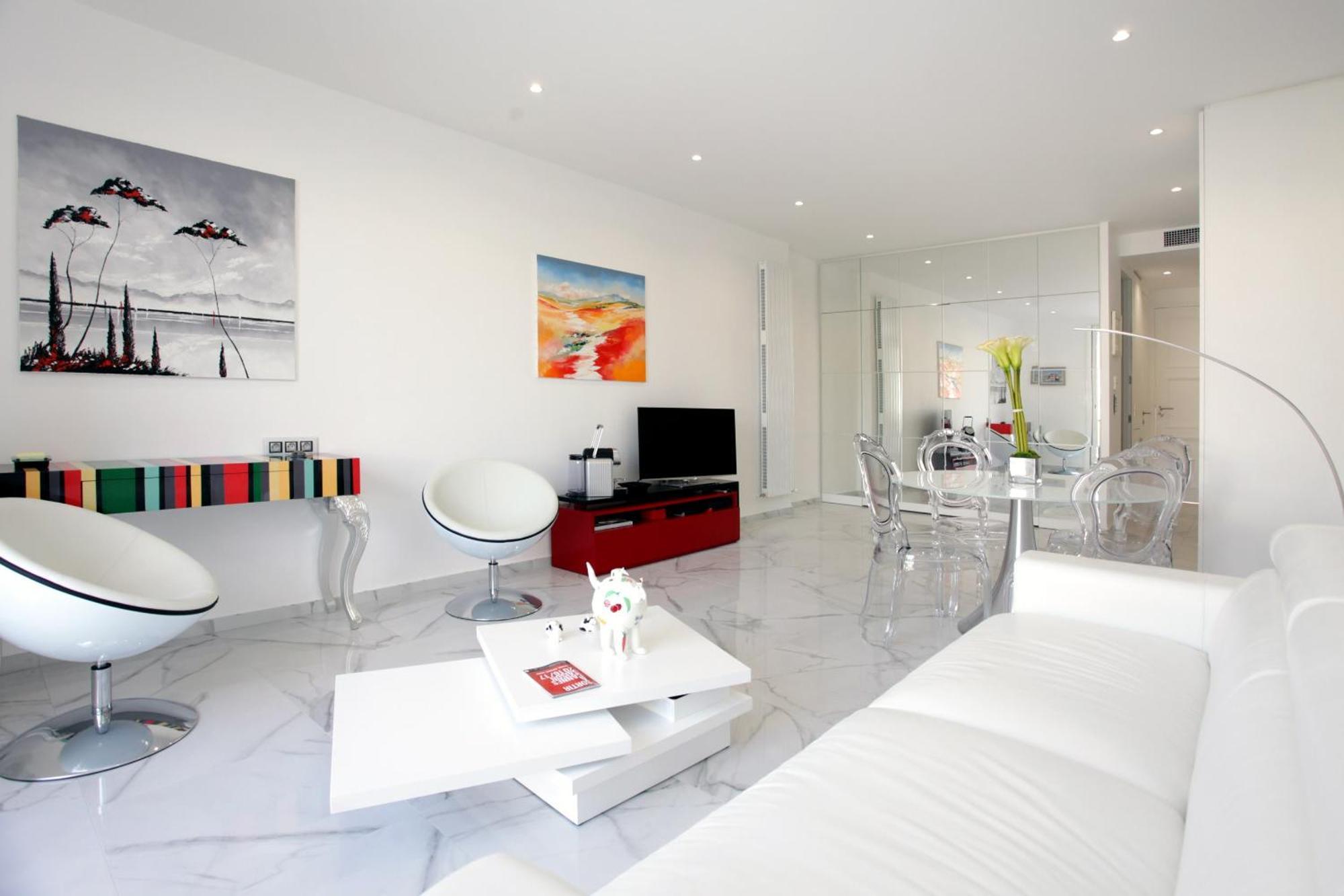 La Croisette Elegant Avec Balcon Et Vue Apercu Cannes