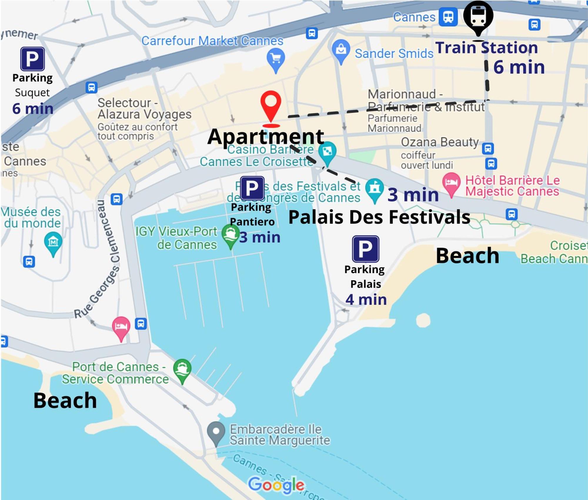 Luxurious Apt - Beach - Palais Des Festivals 2 Min Apartment