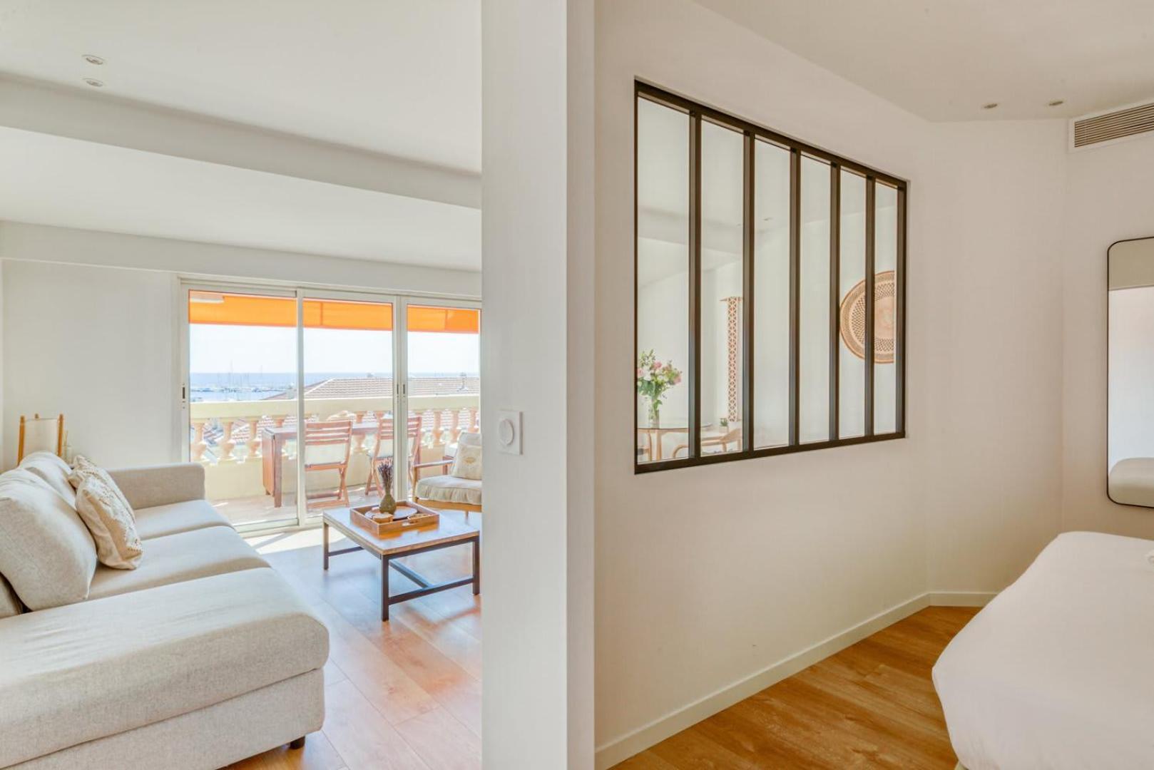 Le Voilier Avec Terrasse Panoramique Vue Et Port, Proche Du Palais, Croisette Et Plages Appartement