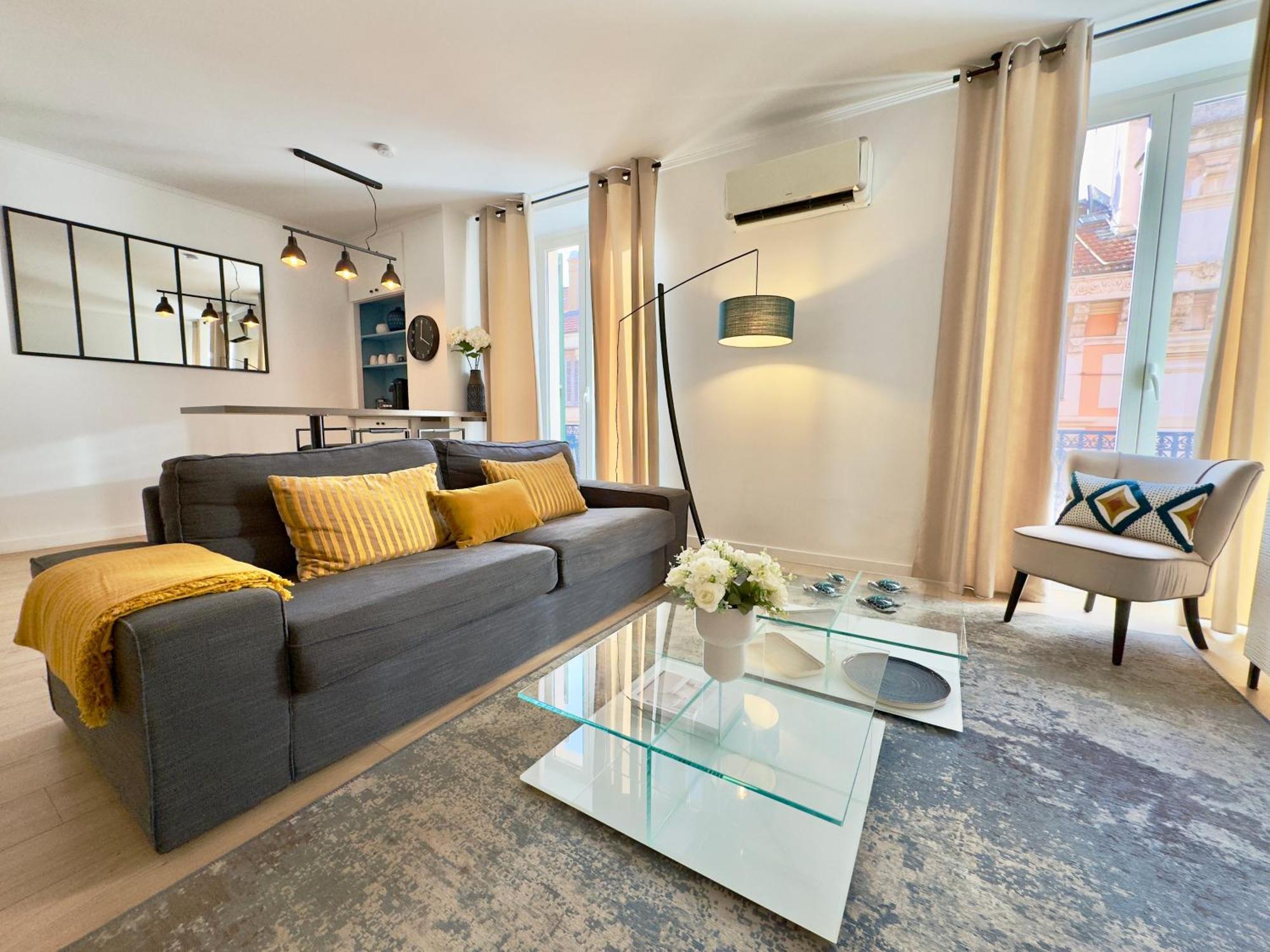 Superbe 3 Pièces 80m2 - Espace Bureau - 2mn Croisette Appartement