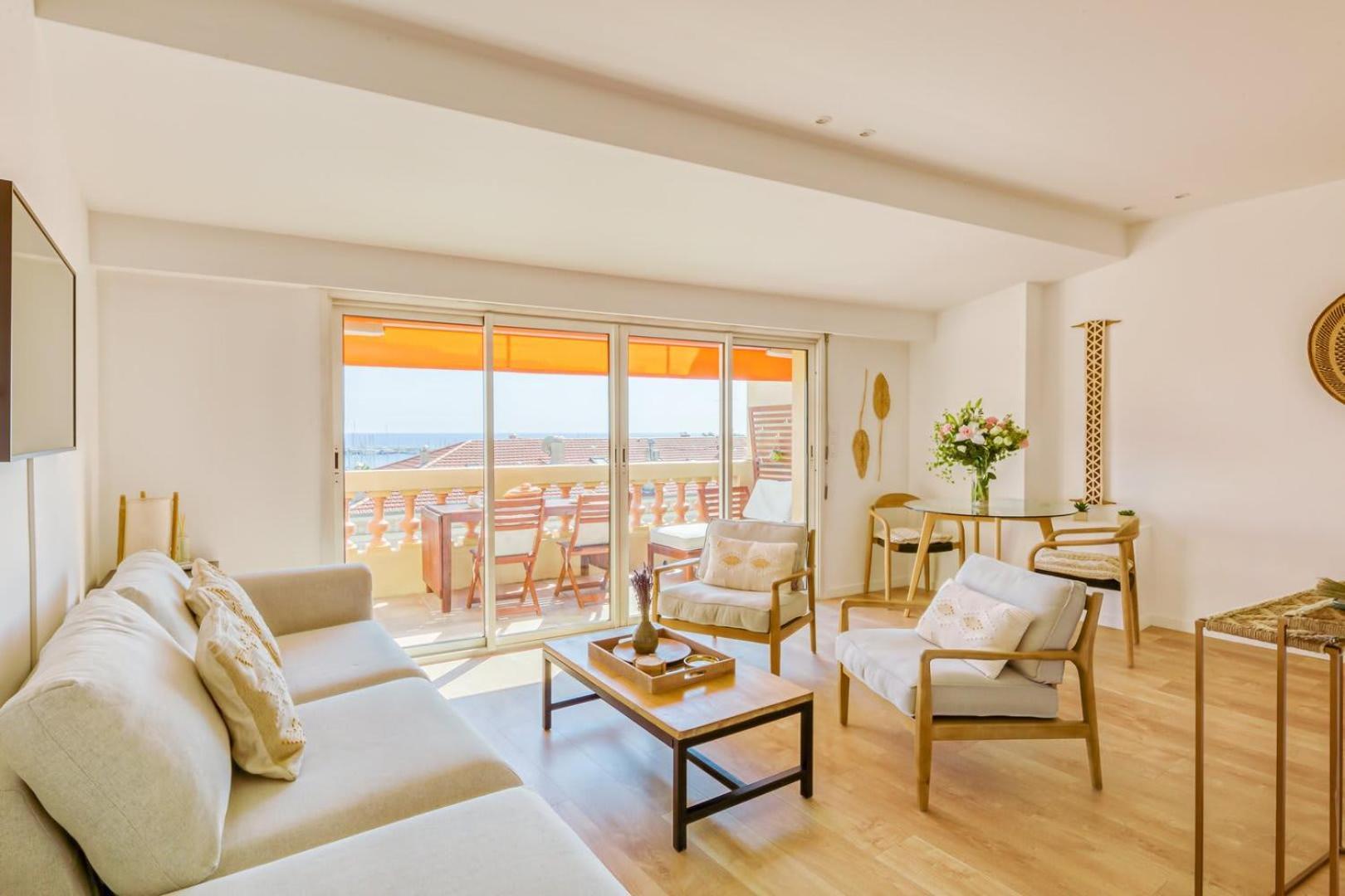 Appartement Le Voilier Avec Terrasse Panoramique Vue Et Port, Proche Du Palais, Croisette Et Plages