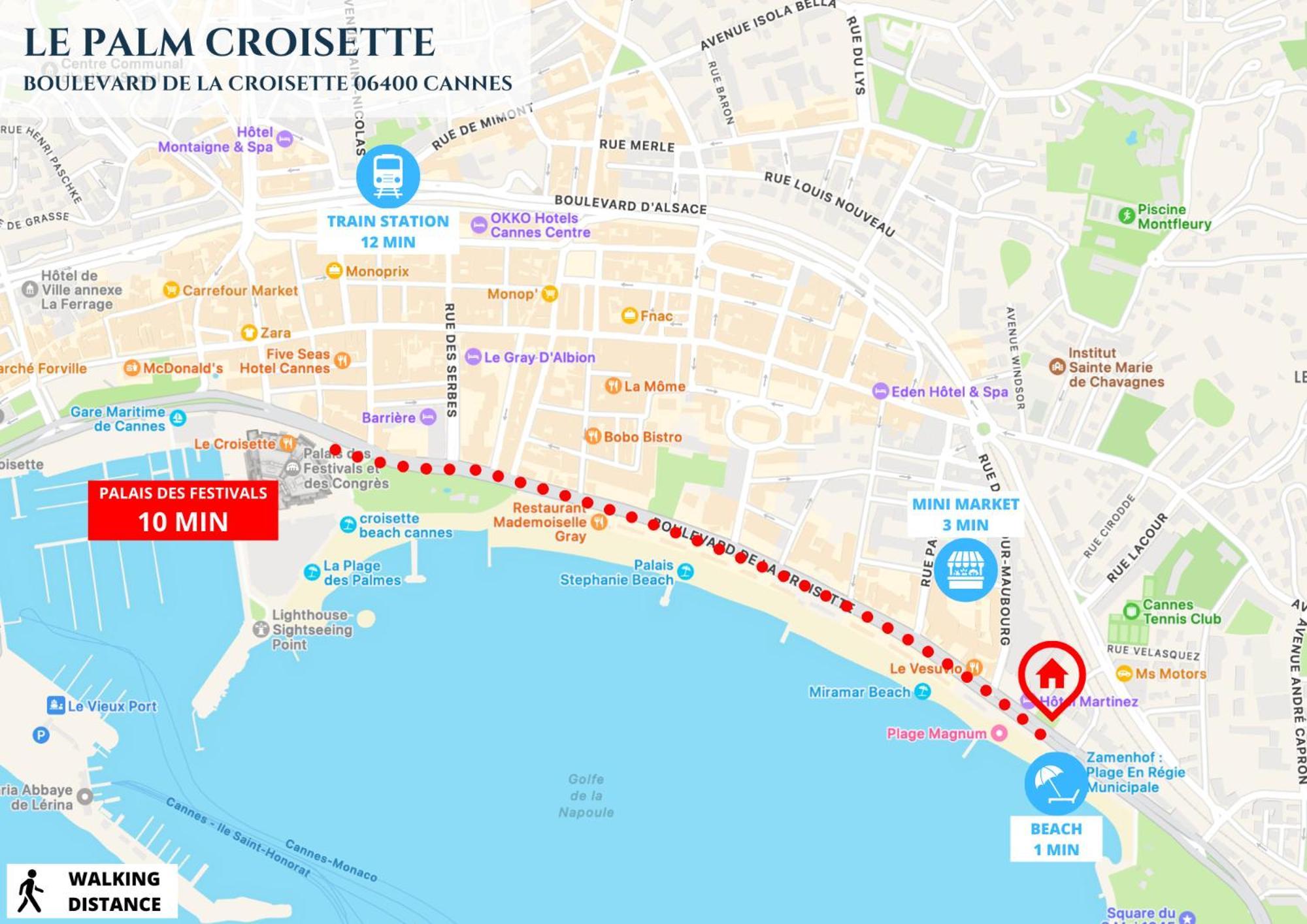 Palm Croisette - Vue & Martinez Appartement *