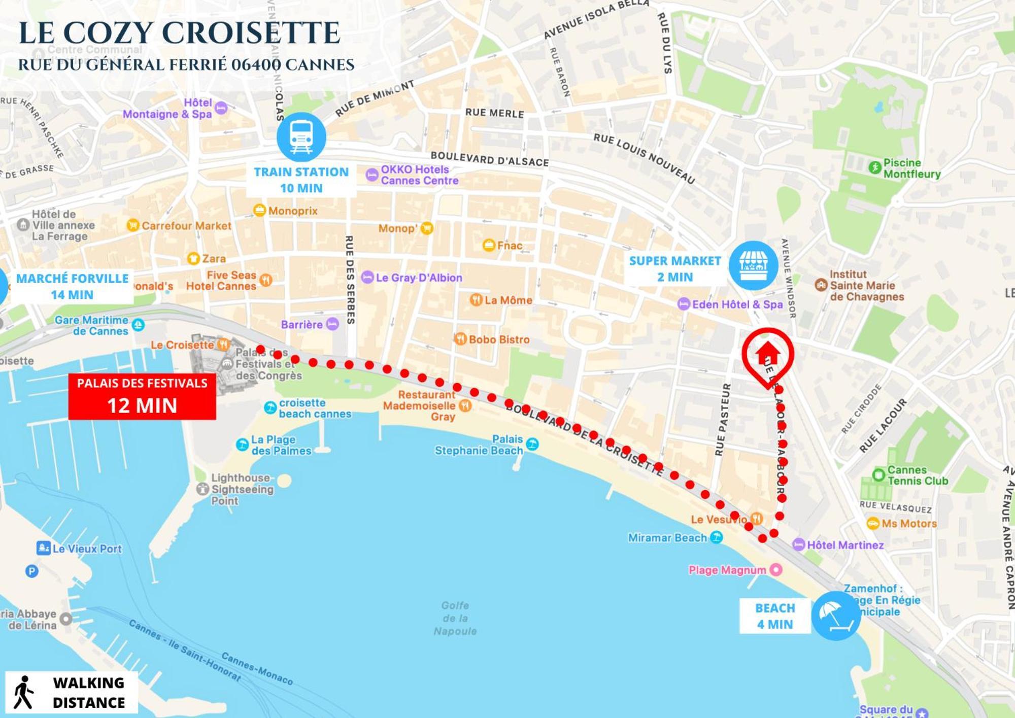 Appartement Le Cozycroisette - Centre - 6 Personnes Cannes