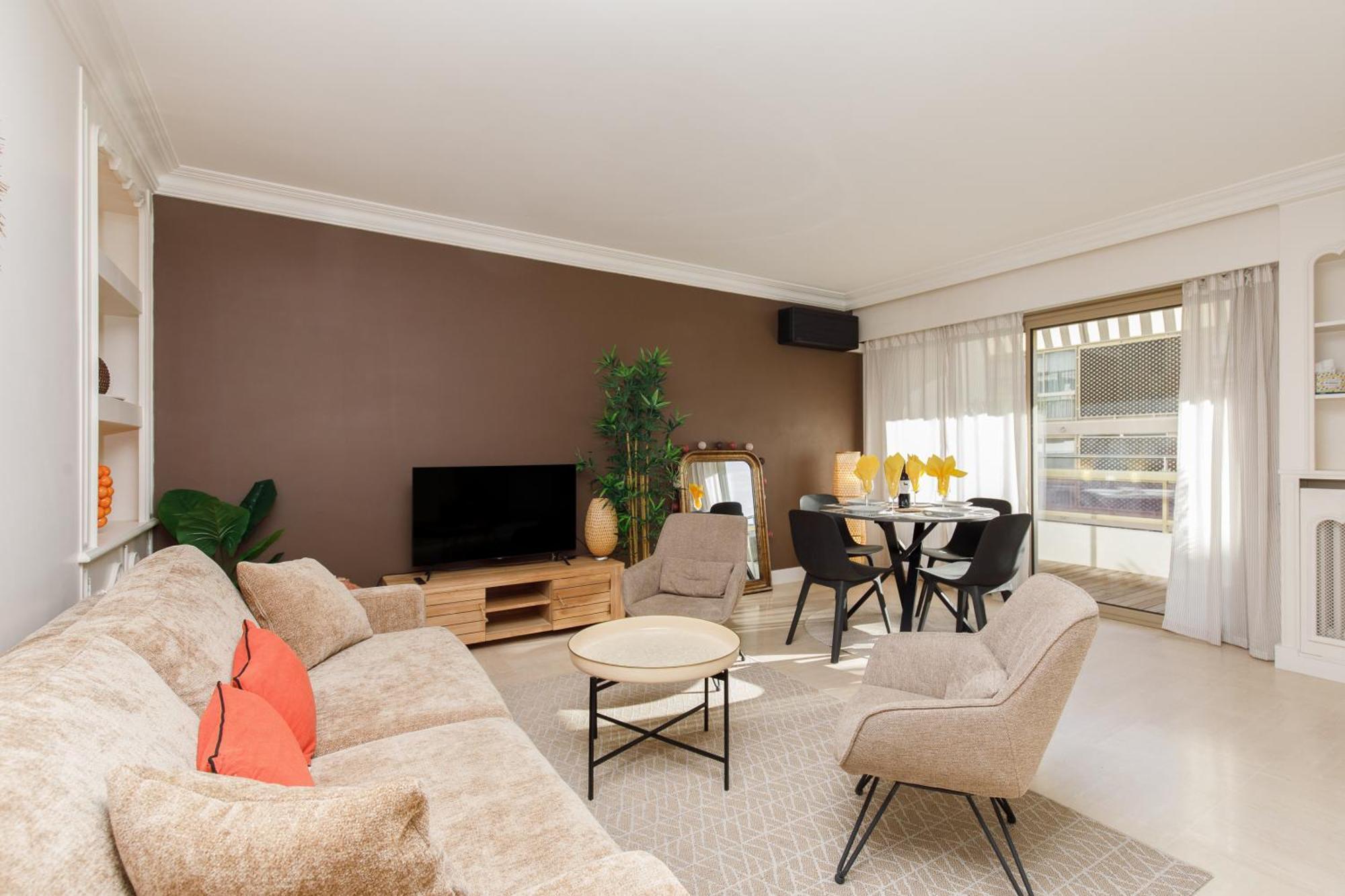 Le Palais Royal Elegant Confortable -balcon 100 Metres Croisette