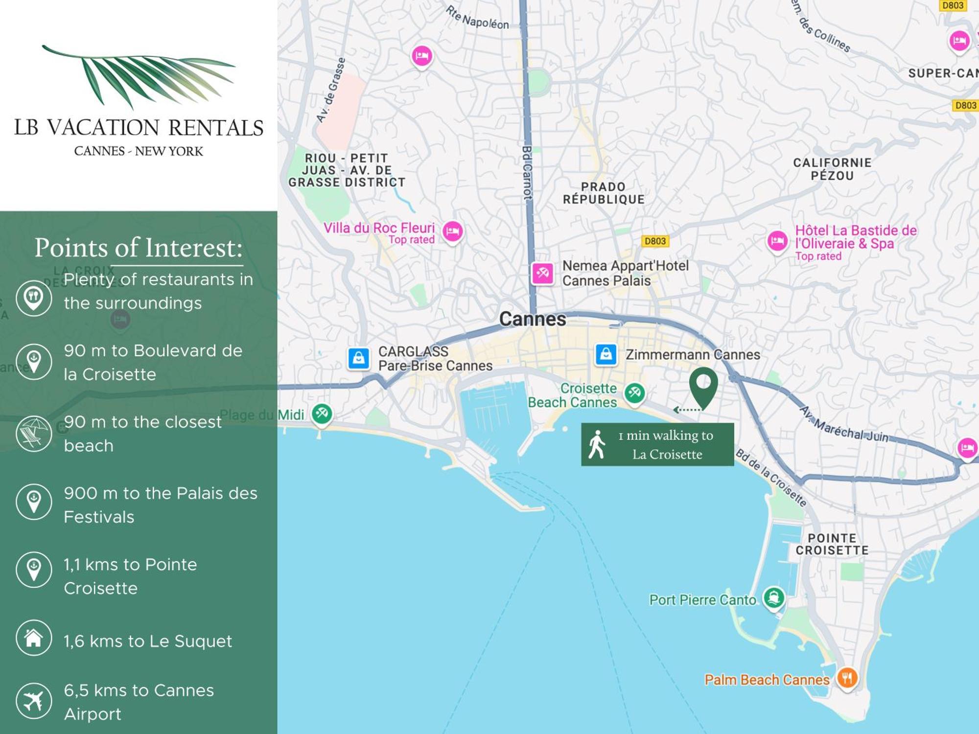 Apartment Lb Vacation I A Short Stroll To Palais, Beach, Terrace & Seaview Cannes