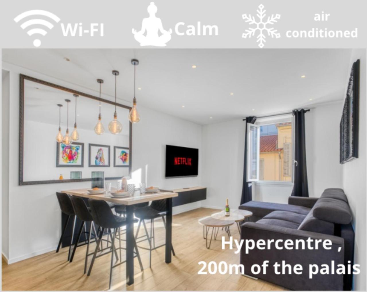 Apartment F4 Notre-dame , Hypercentre A 2 Minutes Du Palais Des Congres Cannes