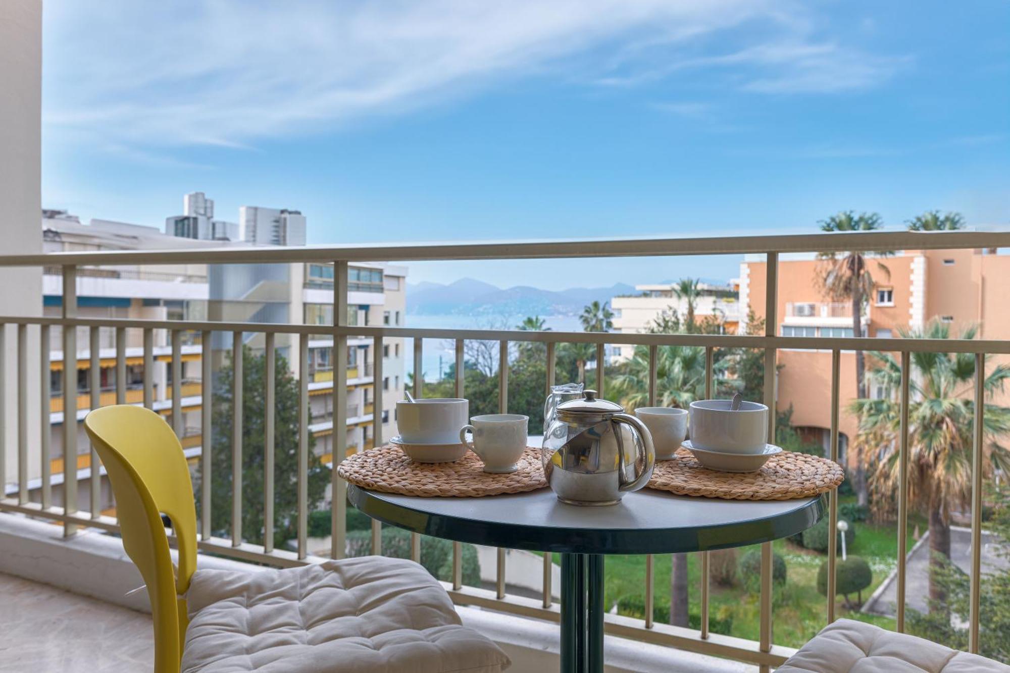 Terrasse De Timily - Vue Mer, Plage, Clim, Parking Cannes